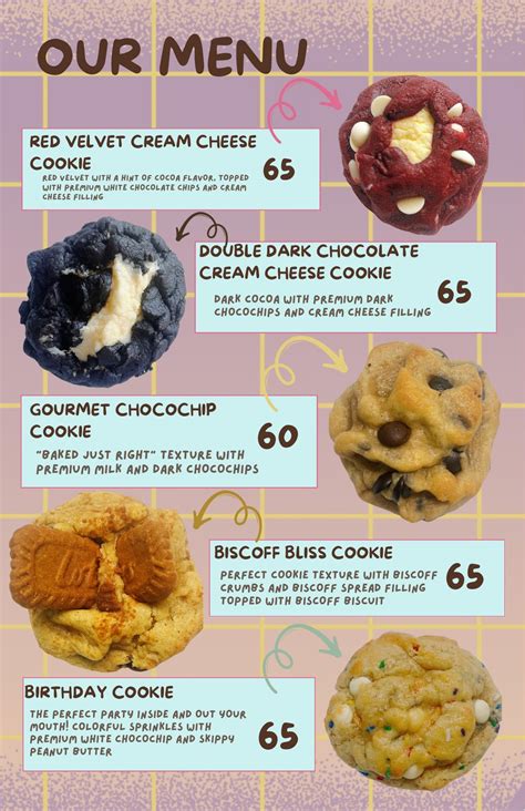 Here’s our updated menu! We’re .
